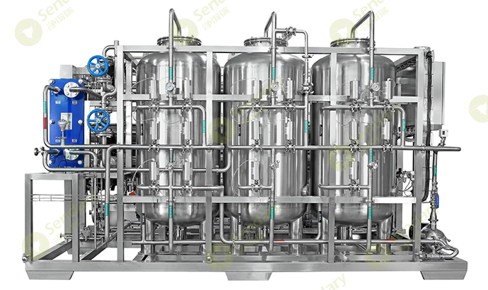 3t/h purified water equipment system