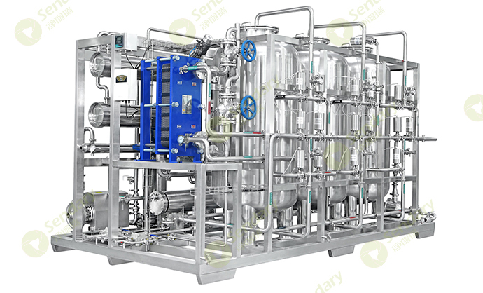 3t/h purified water equipment system