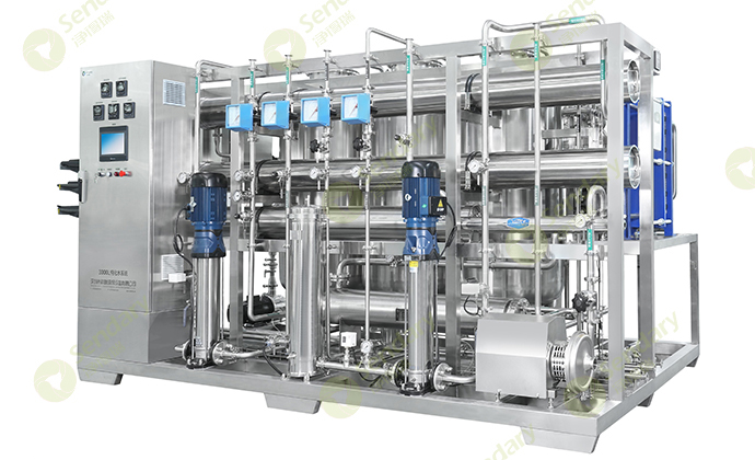 3t/h purified water equipment system