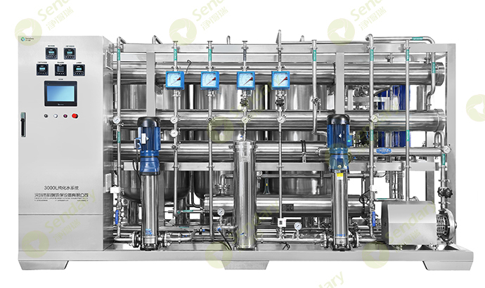 3t/h purified water equipment system